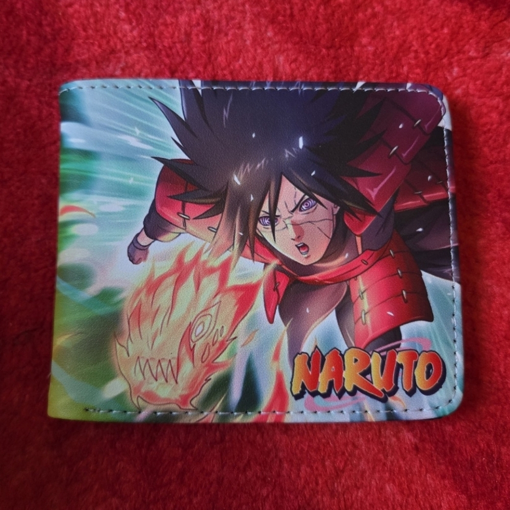 New Naruto Madara Uchiha Anime Manga Leather Wallet